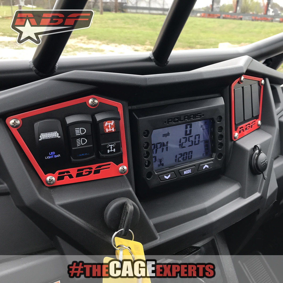 White no switches included STV Motorsports Custom Aluminum Lower Left Dash Panel for Polaris RZR XP 1000 with 3 Switch Openings 