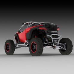 rzr pro r rear bumper in silver