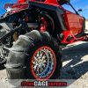 rzr pro r with forged bead lock wheels in red