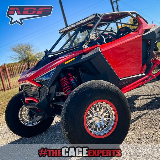 rzr pro r with forged bead lock wheels in red