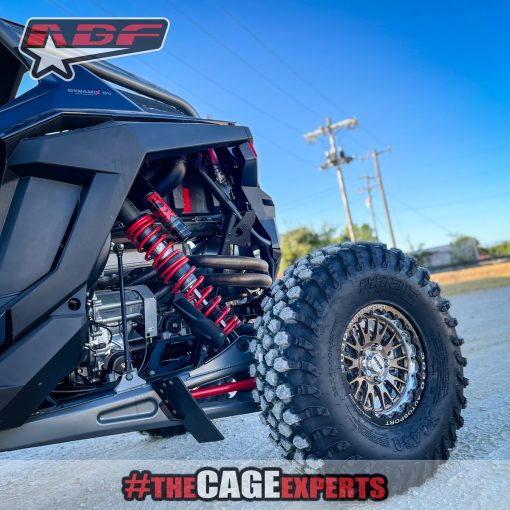 rzr pro r bronze forged beadlock wheels with 35 inch tires.