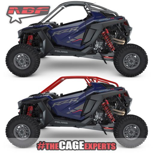 2 seat rzr pro r stock cage vs new rollcage