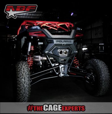 back of rzr pro r with exhaust