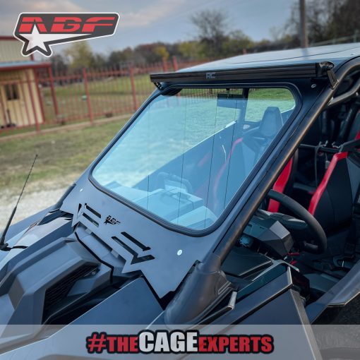 rzr 4 seat turbo r with aftermarket glass windshield