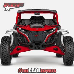red can am maverick r with aftermarket front grill