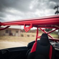 2024 rzr xp 1000 with red aftermarket roll cage