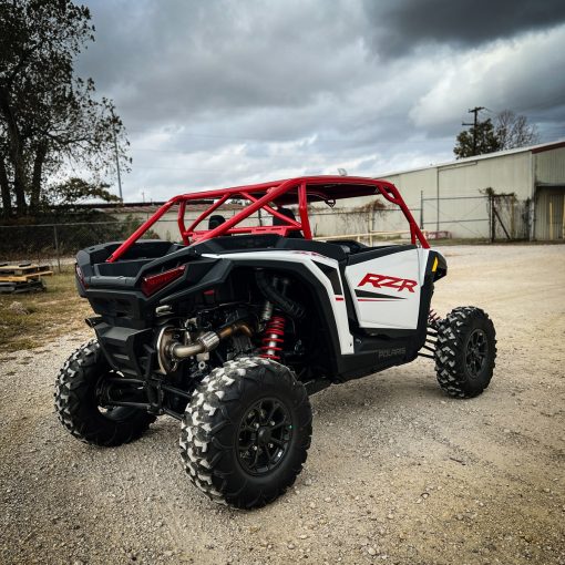 2024 rzr xp 1000 with red aftermarket roll cage