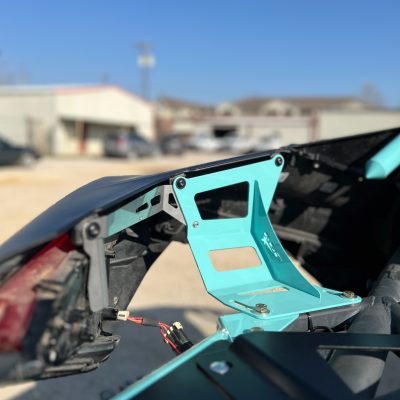 maverick r bed delete brackets with stainless steel taillight supports