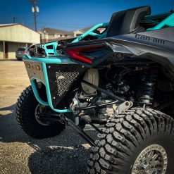 maverick r rear bumper with spare tire and camera
