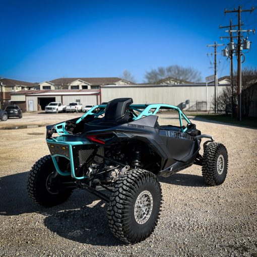 maverick r rear bumper with spare tire and camera