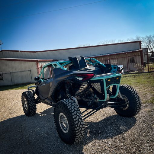 maverick r rear bumper with spare tire and camera