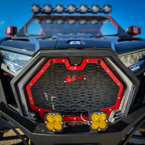 custom powder coated red 2025 rzr pro s grill