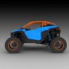 rzr pro s roll cage side view in orange