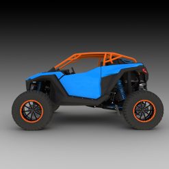 rzr pro s roll cage side view in orange