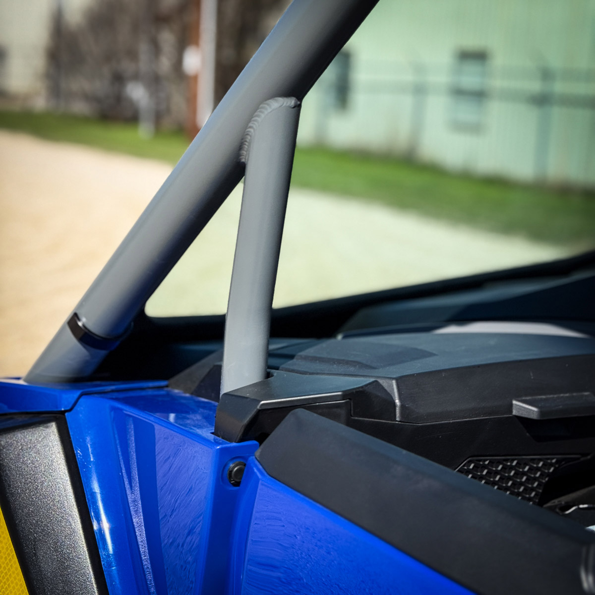Blue rzr xp 4 seat with aftermarket rollcage